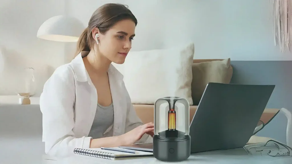 Portable Aroma Diffuser & Humidifier with Ambient Night Light