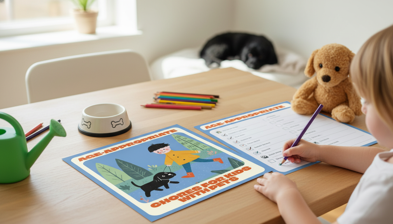 Pet Care Chores for Kids by Age + Printable Checklist